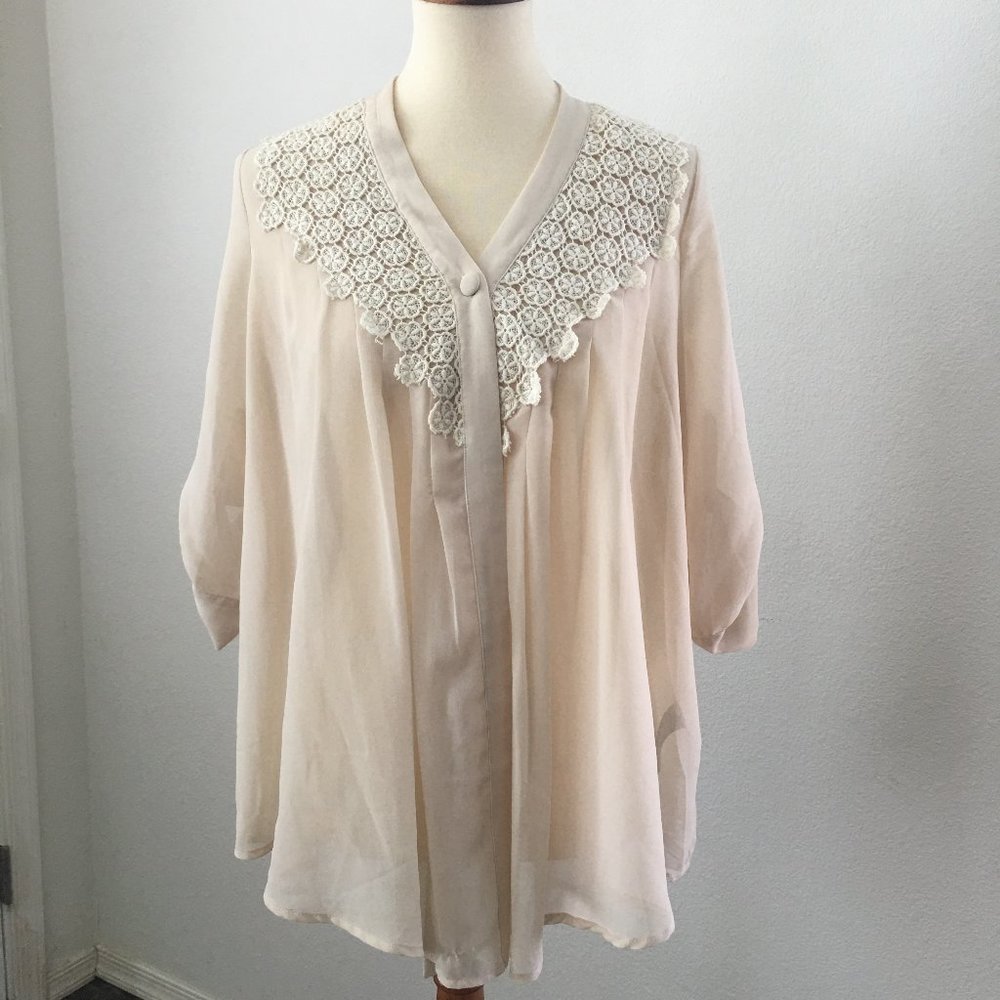 Vintage Floral Blouse